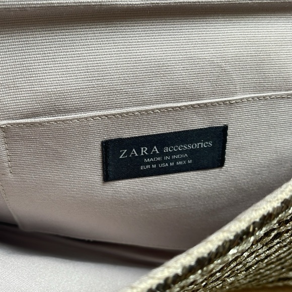 Zara Embroidered & Embellishments Floral Clutch - Picture 4 of 5
